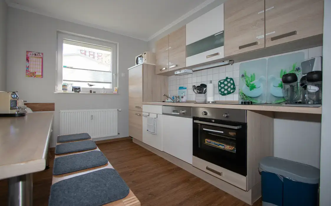 Küche der Ferienwohnung Breitschuh's Havenwelten in Bremerhaven-Leherheide